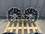 18”  S6 style wheels Gloss Black 5x112 fits Audi VW
