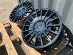 20" Aluwerks RST Transit style wheels Gloss Black 5x160 fits Transit Custom