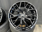 18”  S6 style wheels Gloss Black 5x112 fits Audi VW