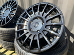 20" Aluwerks RST Transit style wheels Gloss Black 5x160 fits Transit Custom