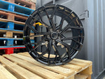 18”  S6 style wheels Gloss Black 5x112 fits Audi VW