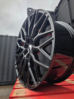 19" Aluwerks RST-Mesh NEW Transit MK9-2024 style wheels Gloss Black 6x120 fits Transit Custom Van