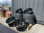18" AMGT-63 style wheels Black polished lip 5x112 fits Mercedes Benz