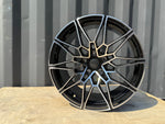 19" 826M G80 Competition Style Staggered Alloy Wheels Black polished BMW 3 4 5 Series