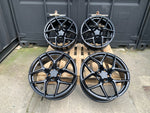 20" Aluwerks XT2-FF wheels Black fits Audi BMW Mercedes VW Ford Vauxhall