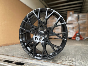 18” RS3 Perf mesh style wheels Black  5x112 et42 fits Audi A3 VW Golf