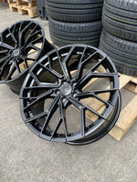18”  S6 style wheels Gloss Black 5x112 fits Audi VW