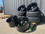 20” 763M style CS Staggered Alloy Wheels Black  BMW 3 4 5 Series