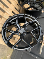 20" Aluwerks XT2-FF wheels Black fits Audi BMW Mercedes VW Ford Vauxhall