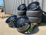 20" Aluwerks RST Transit style wheels Gloss Black 5x160 fits Transit Custom