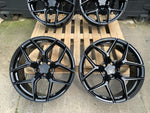 20" Aluwerks XT2-FF wheels Black fits Audi BMW Mercedes VW Ford Vauxhall