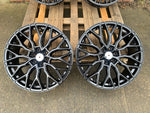 19" Aluwerks RST-Mesh NEW Transit MK9-2024 style wheels Gloss Black 6x120 fits Transit Custom Van