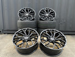 18”  S6 style wheels Gloss Black 5x112 fits Audi VW