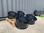 20" Aluwerks RST Transit style wheels Gloss Black 5x160 fits Transit Custom