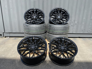 19"  1000M G80 CS Sport Style Alloy Wheels Black G series BMW 3 4 5 Series 5x112