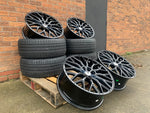 19" Aluwerks RST-Mesh NEW Transit MK9-2024 style wheels Gloss Black 6x120 fits Transit Custom Van