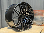 19" 826M G80 Competition Style Staggered Alloy Wheels Black polished BMW 3 4 5 Series