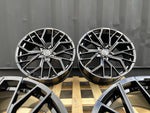 18”  S6 style wheels Gloss Black 5x112 fits Audi VW