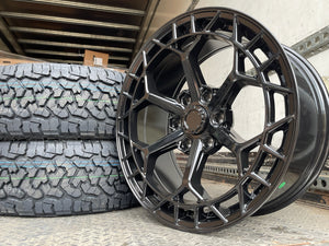 20" Aluwerks Octane Flow form style wheels Black 6x139.7 fits Ranger, Wildtrak, Raptor 1000KG HIGH LOAD