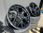 18" AMGT-63 style wheels Black polished lip 5x112 fits Mercedes Benz
