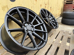 19" Aluwerks Turismo wheels Magneto Black fits Audi BMW Mercedes VW Ford Vauxhall