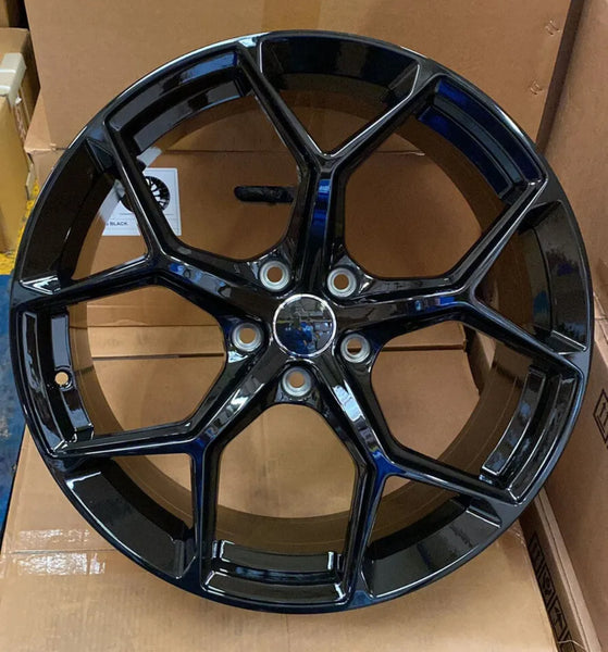 18x8 Audi RS6 Style AU12 Gloss Black Rim 5x112 – OE Wheels (Hollander 58840)