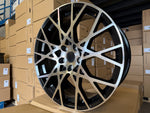 18” RS3 Perf mesh style wheels Black Polished face  5x112 et42 fits Audi A3 VW Golf