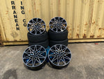 20" 826M G80 Competition Style 5x112 Staggered Alloy Wheels Black  BMW 3 4 5 Series