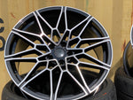 20" 826M G80 Competition Style 5x112 Staggered Alloy Wheels Black  BMW 3 4 5 Series