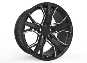 19" Aluwerks XT4 wheels  Black Milled fits Audi BMW Mercedes VW Ford Vauxhall