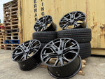 19" Aluwerks XT4 wheels  Black Milled fits Audi BMW Mercedes VW Ford Vauxhall