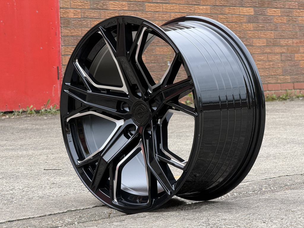 19" Aluwerks XT4 wheels  Black Milled fits Audi BMW Mercedes VW Ford Vauxhall