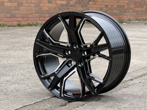 19" Aluwerks XT4 wheels  Black Milled fits Audi BMW Mercedes VW Ford Vauxhall