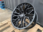 20" Aluwerks Nitro Flow formed style wheels Black 6x139.7 fits Ranger, Wildtrak, Raptor 1000KG HIGH LOAD