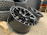 20" Aluwerks Supercharger Flow formed style wheels Black 6x139.7 fits Ranger, Wildtrak, Raptor 1000KG HIGH LOAD