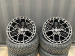 20" Aluwerks Supercharger Flow formed style wheels Black 6x139.7 fits Ranger, Wildtrak, Raptor 1000KG HIGH LOAD