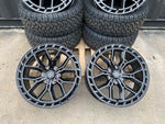 20" Aluwerks Supercharger Flow formed style wheels Black 6x139.7 fits Ranger, Wildtrak, Raptor 1000KG HIGH LOAD