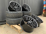 20" Aluwerks Nitro Flow formed style wheels Black 6x139.7 fits Ranger, Wildtrak, Raptor 1000KG HIGH LOAD