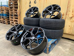 20" RS6 C8 style wheels Black 5x112 fits Audi VW and Mercedes
