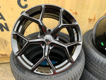 20" RS6 C8 style wheels Black 5x112 fits Audi VW and Mercedes