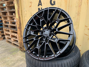 20"  827M G80 CS Sport Style Alloy Wheels Black G series BMW 3 4 5 Series 5x112
