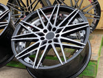 20" Aluwerks Koko wheels Black machined face & barrel fits Audi BMW Mercedes VW T5 T6