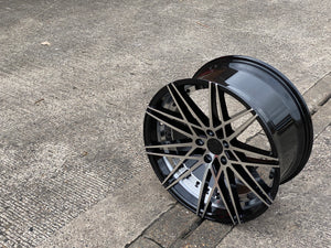 20" Aluwerks Koko wheels Black machined face & barrel fits Audi BMW Mercedes VW T5 T6