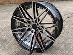 20" Aluwerks Koko wheels Black machined face & barrel fits Audi BMW Mercedes VW T5 T6