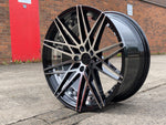 20" Aluwerks Koko wheels Black machined face & barrel fits Audi BMW Mercedes VW T5 T6