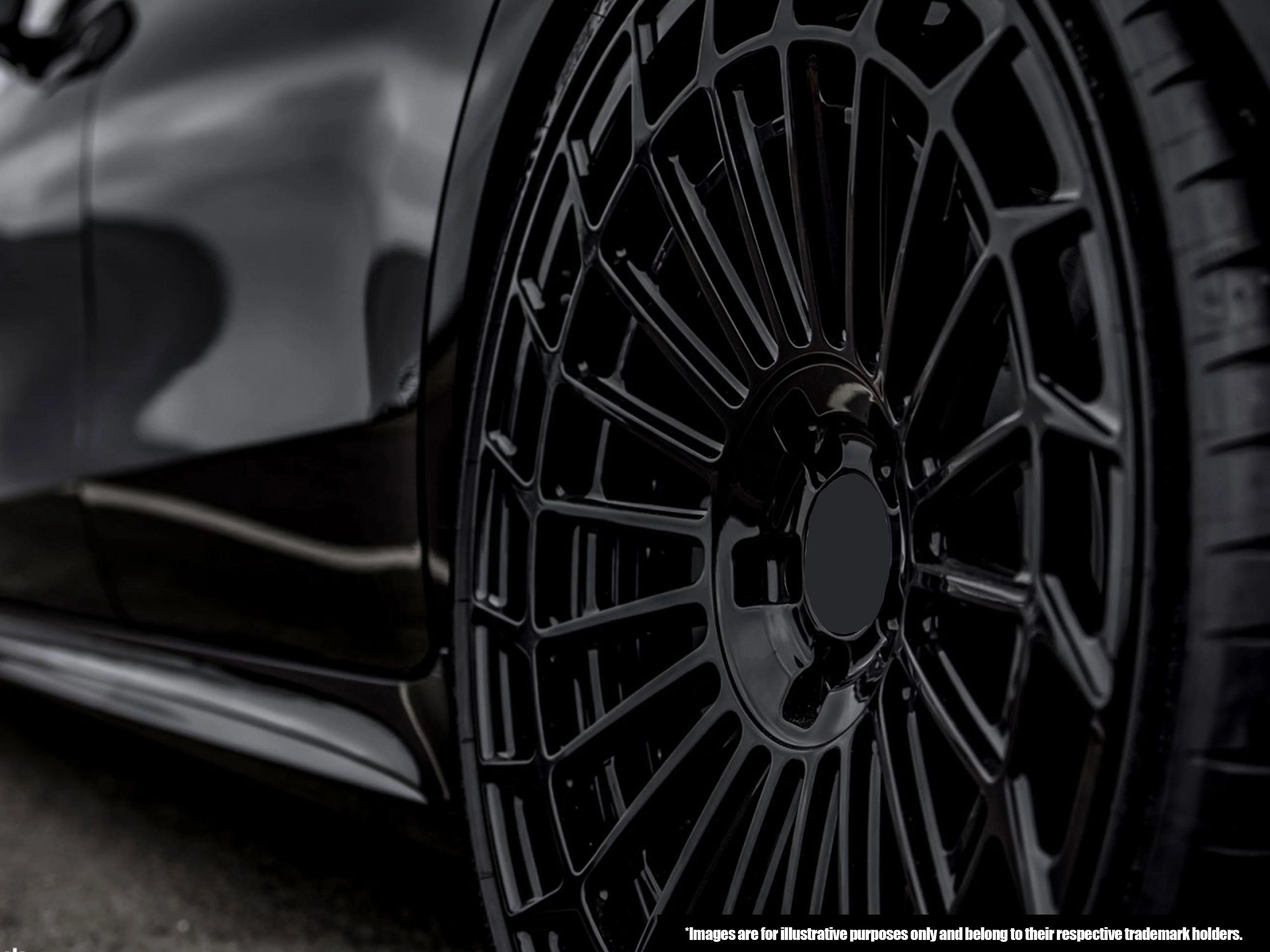 18" Aluwerks Avantgarde wheels Gloss Black 8.0 and 9.0 5x112 fits Mercedes Benz BMW Audi