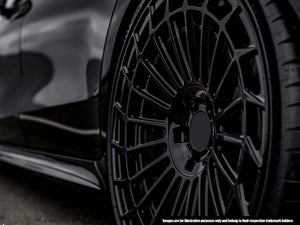 18" Aluwerks Avantgarde wheels Gloss Black 8.0 and 9.0 5x112 fits Mercedes Benz BMW Audi
