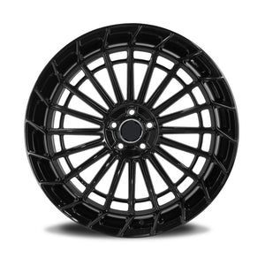 18" Aluwerks Avantgarde wheels Gloss Black 8.0 and 9.0 5x112 fits Mercedes Benz BMW Audi