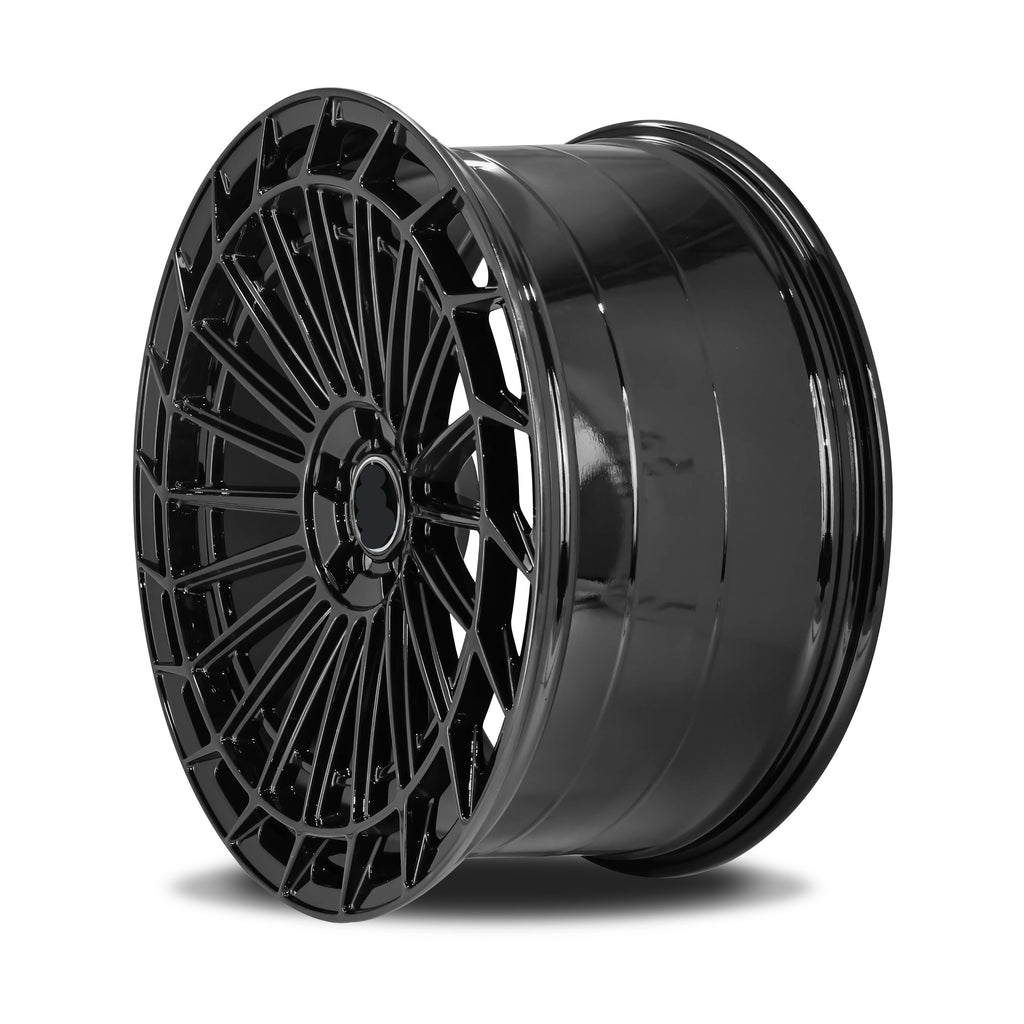 20" Aluwerks Avantgarde wheels Gloss Black 8.5 and 9.5 5x112 fits Mercedes Benz BMW Audi