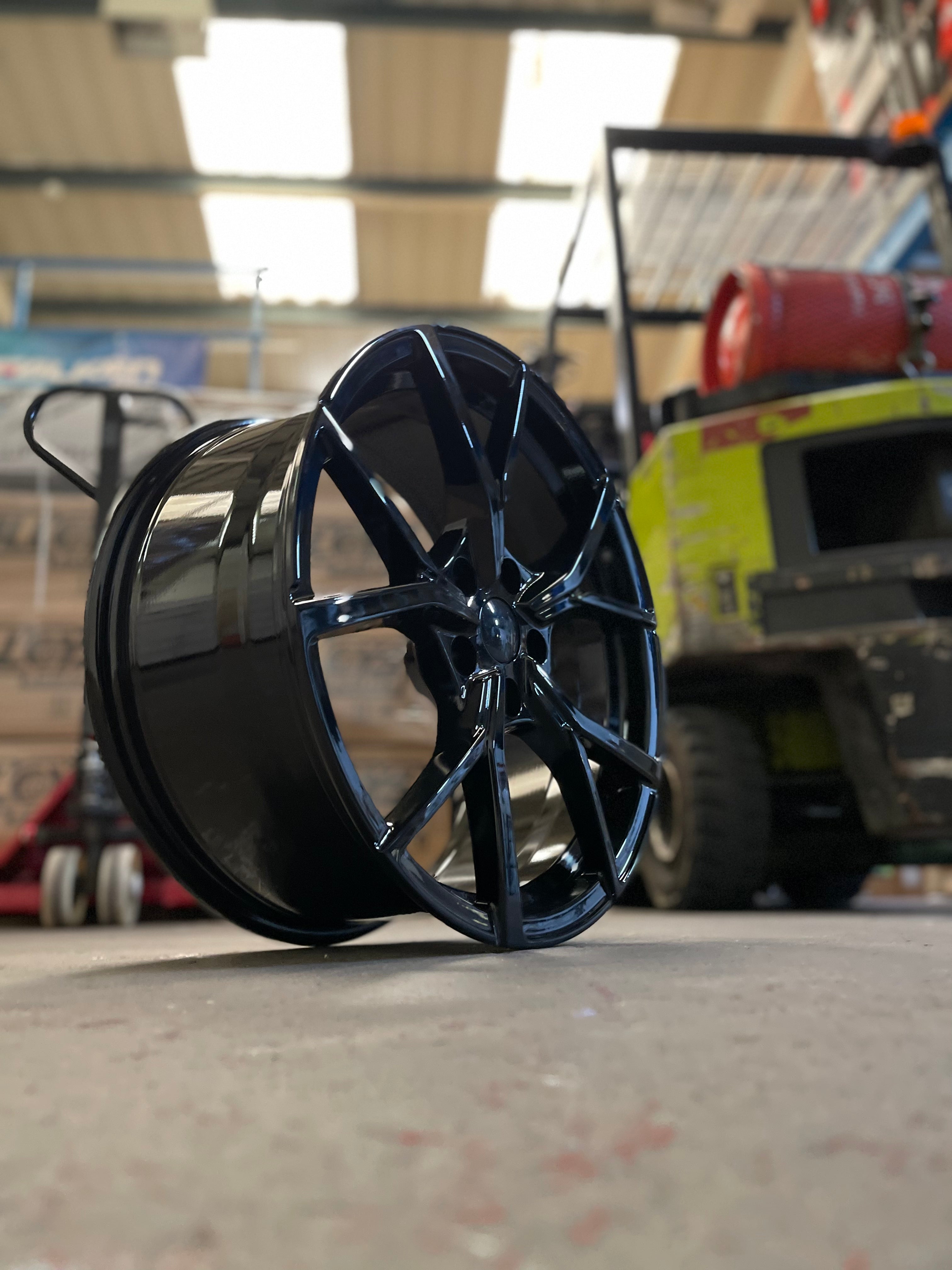 18" Estoril MK8 Gti Golf R style wheels Black 5x112 fits Volkswagen